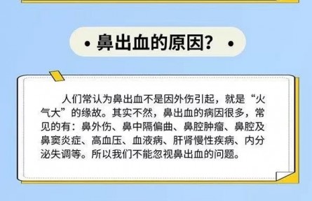 健康問答 | 鼻出血該怎么辦？