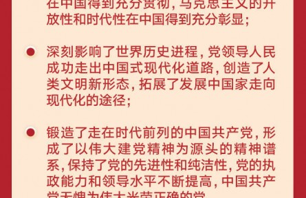 8個(gè)數(shù)字，解讀學(xué)習(xí)十九屆六中全會(huì)公報(bào)